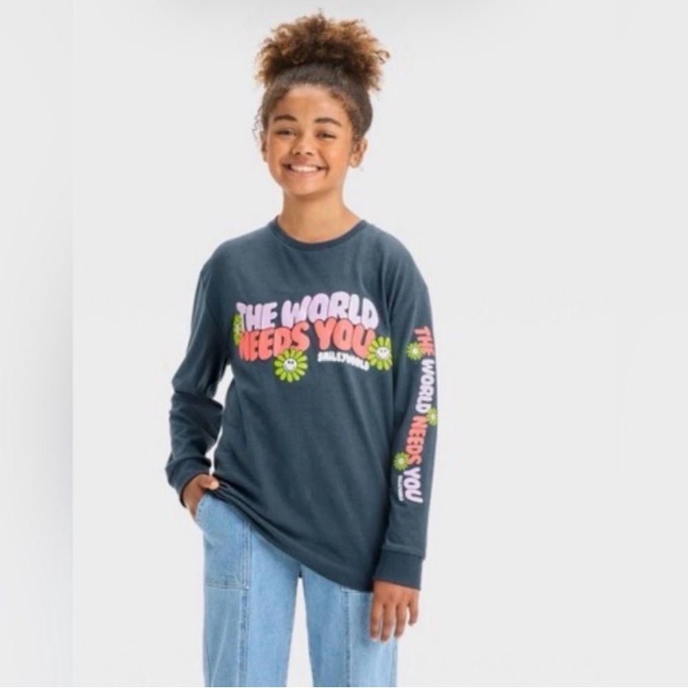 Kids Long Sleeve Graphic Tee - NWT